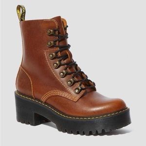 Dr Martens Leona Boots in Brown - Never worn